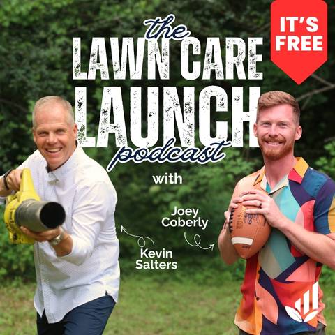 FREE lawn care launch podcast cover